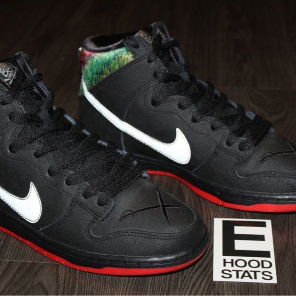 Nike Dunk SB High Pro x Spot Gasparilla Black Red Grey Mens Size 7 Sneakers - Picture 9 of 16